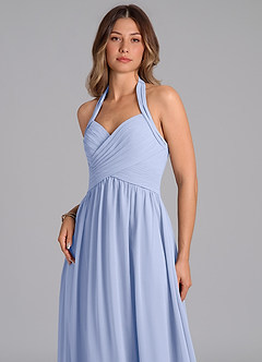 Azazie Darlyn Bridesmaid Dresses Ice A-Line Sweetheart Neckline Chiffon Dress image7