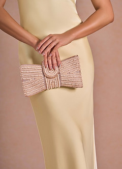 front Beaded Bowtie Clutch