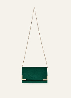 front Matchende farve fløjlskuvert clutch