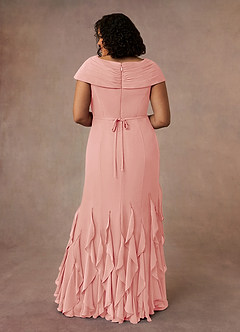 Azazie Bailora Mother of the Bride Dresses Rosette Mermaid Ruched Chiffon Dress image8