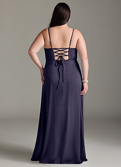 Azazie Marchella Bridesmaid Dresses Stormy A-Line Corset Stretch Satin Dress image8