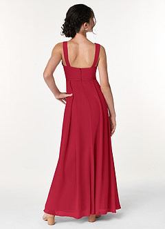Azazie Simoan Junior Scarlet A-Line Sweetheart Neckline Chiffon Dress image2