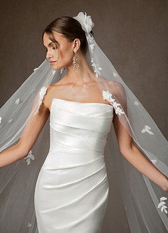 front Welon kaplicowy 3D z motywem kwiatowym The Garden Tiers