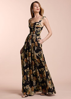 Lillian 블랙 멀티 맥시 드레스 image6