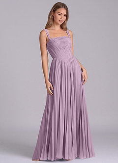 Azazie Mina Bridesmaid Dresses Wisteria A-Line Pleated Chiffon Dress image5