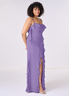 Barbie ♥ Azazie Brautjungfernkleider Etui Schleifen Chiffon Kleid Tahiti image9