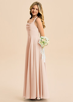 Azazie Kady Junior English Rose A-Line Sweetheart Neckline Chiffon Dress image5