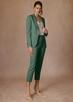 front Kennedy Eucalyptus Structured Stretch Pants Suit