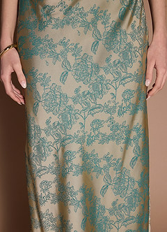 Gelina Platinum Teal Maxi Dress image6