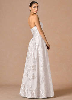 Robe Longue Blanc Nuage Evangeline image5