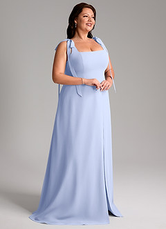 Azazie Debra Bridesmaid Dresses Ice A-Line with Pockets Chiffon Convertible Dress image12