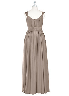 Azazie Melanie Final Sale Empire Pleated Mesh Floor-Length Dress image7