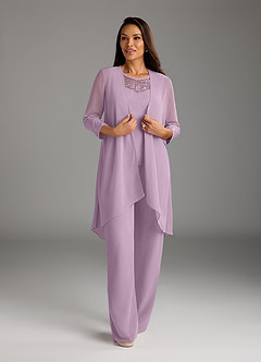 Azazie Maura Mother of the Bride Dresses Wisteria Jumpsuit/Pantsuit Sequins Chiffon Dress image1
