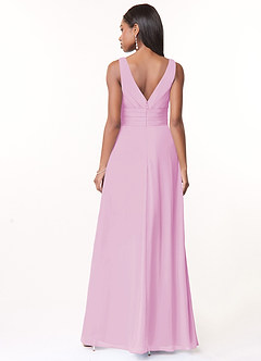 Azazie Julianna Abiti da Damigella Abito A-Line in Chiffon Rosa Confetto image2