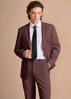 front James Espresso Jachetă de costum elastică structurată