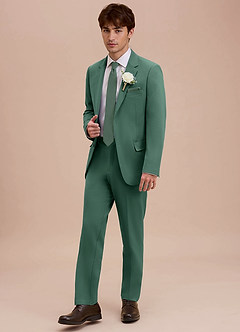 front Ethan Eucalyptus Refined Weave Suit