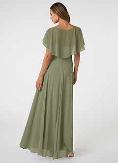 Azazie Jamie Brautjungfernkleider A-Linie Chiffon Kleid Pistazie image5