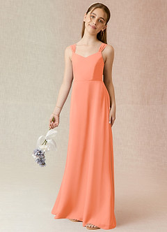 Azazie Denice Junior Sunset A-Line Chiffon Dress image1