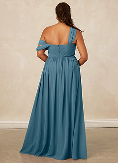 Christian Siriano Bridal for Azazie 1014 Bridesmaid Dresses Bermuda A-Line Off the Shoulder Chiffon Dress image17