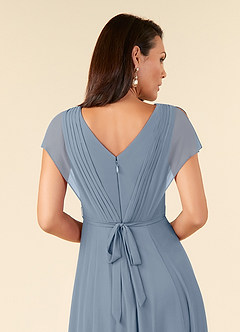 Azazie Palana Kleider für die Brautmutter A-Linie Spitze Chiffon Kleid Zwielichtviolett image5