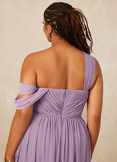 Christian Siriano Bridal for Azazie 1014 Bridesmaid Dresses Wisteria A-Line Off the Shoulder Chiffon Dress image16