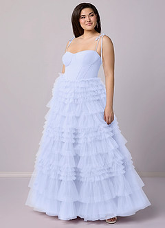 Barbie ♥ Azazie Bridesmaid Dresses Lavender A-Line Sweetheart Neckline Tulle Dress image9