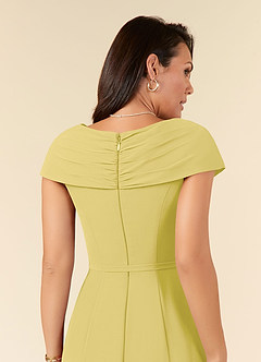 Azazie Bailora Mother of the Bride Dresses Canary Mermaid Ruched Chiffon Dress image5