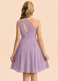 Azazie Charlize Junior Wisteria A-Line Pleated Chiffon Dress image2