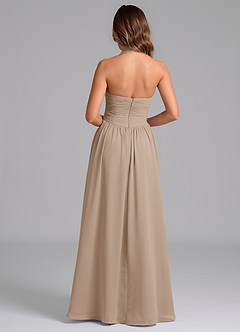 Azazie Darlyn Brudtärnklänningar Klänning av A-Linje i Chiffong Sweetheart halsringning Taupe image2