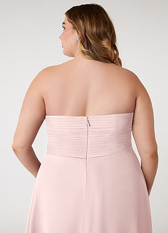 Azazie Arabella Allure Brautjungfernkleider Wandelbar A-Linie Herzausschnitt Chiffon Kleid Zartrosa image13