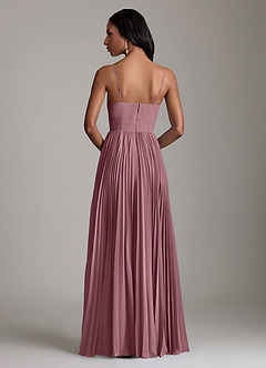 Azazie Akiko Bridesmaid Dresses Amethyst A-Line Sweetheart Neckline Chiffon Dress image5