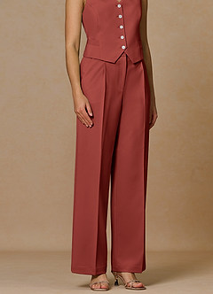 front Rowan Terrakotta Performance-Hose mit raffiniertem Gewebe