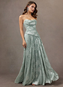 Dominica Frosted Sage Maxi Dress image3