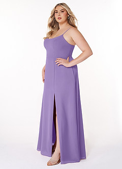 Azazie Moira Bridesmaid Dresses Tahiti A-Line Scoop Chiffon Dress image10