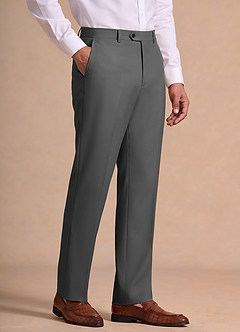 front Bennett Dark Grey Wool Blend Suit Pants