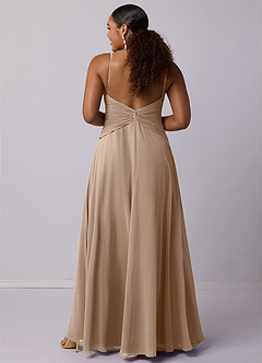 Barbie ♥ Azazie Bridesmaid Dresses Taupe A-Line Chiffon Dress image9