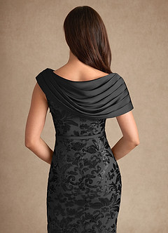 Azazie Marion Mother of the Bride Dresses Black Mermaid Sequins Dress image6