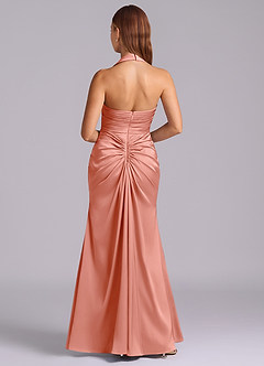 Azazie Destiny Suknie dla druhen Syrena Dekolt w kształcie serca Satyna elastyczna Do ziemi Sukienka image2