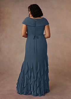 Azazie Bailora Mother of the Bride Dresses Neptune Mermaid Ruched Chiffon Dress image8