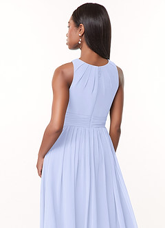 Azazie Harper Brudtärnklänningar Klänning av A-Linje i Chiffong Plisserad Lavendel image4