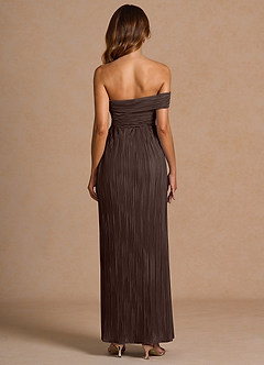 Robe Longue Chocolat Isolde image2