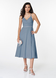 Arcadia Power Blue Sleeveless Midi Dress image4