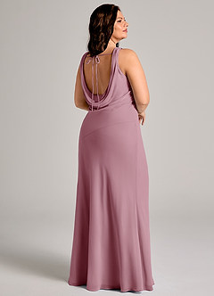 Azazie Rylina Bridesmaid Dresses Vintage Mauve Mermaid Pleated Chiffon Dress image8