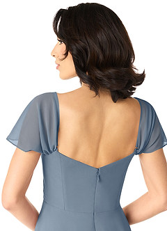 Azazie Tancie Bridesmaid Dresses Twilight A-Line Off the Shoulder Chiffon Convertible Dress image5