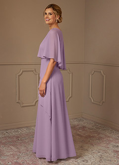 Azazie Bowie Mother of the Bride Dresses Wisteria A-Line Chiffon Dress image4
