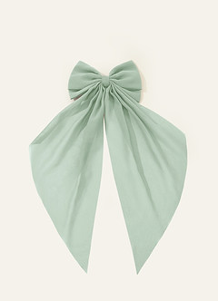 front Matching Color Chiffon Bow Hair Clip