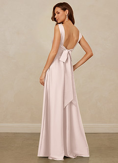 Christian Siriano Bridal for Azazie 1001 Bridesmaid Dresses Blushing Pink A-Line Sweetheart Neckline Stretch Satin Dress image2