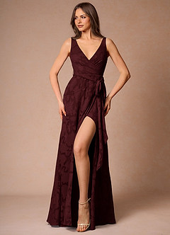Audren Wine Maxi Dress image3