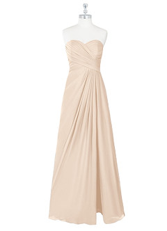 Azazie Arabella Allure Robes de demoiselle d'honneur Robe Trapèze Convertible en Mousseline de soie Encolure en Forme de Cœur Albâtre Blanc image16