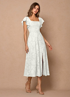Robe Mi-Longue Blanc Talia image4